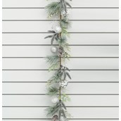 180cm Frost Leaf/Ball Grlnd Silve