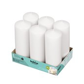 Bolsius Professional Pillar Candles 200/68 mm Tray 6 -White
