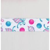 2.5"x10Y Bauble Ribbon Pink/Blue