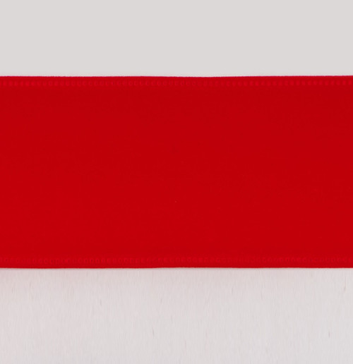 2.5"x10Y Velvet Ribbon Red