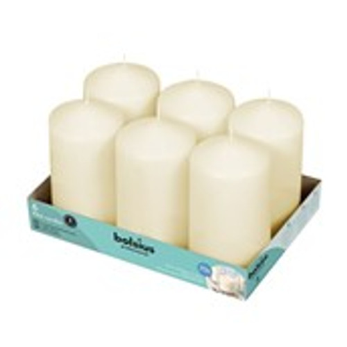 Bolsius Professional Pillar Candles 150/78mm Tray 6 - Ivory