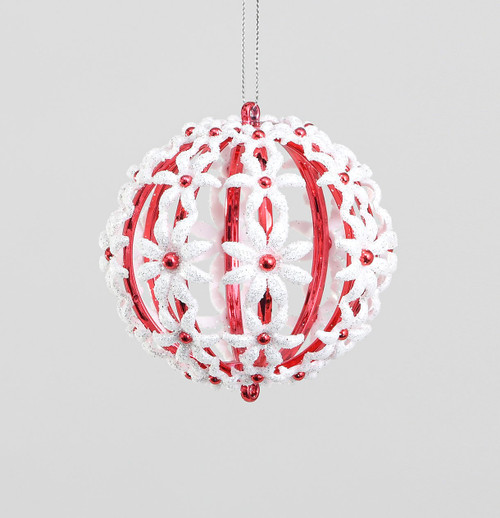 8cm Flower Ball Decoration
