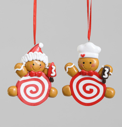 11cm Gingerbread Clay Dec 2 Assor