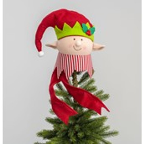 30cm Fabric Elf Tree Topper