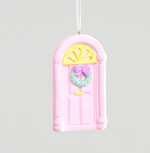 10cm Clay Door Decoration Pink