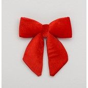 28cm Plush Bow Decoration Red