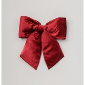 68cm Plush Bow Decoration Burgundy