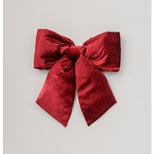 68cm Plush Bow Decoration Burgundy
