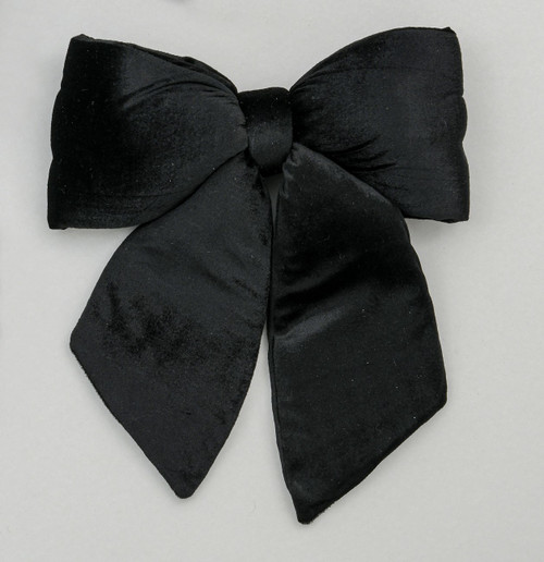 48cm Plush Bow Decoration Black