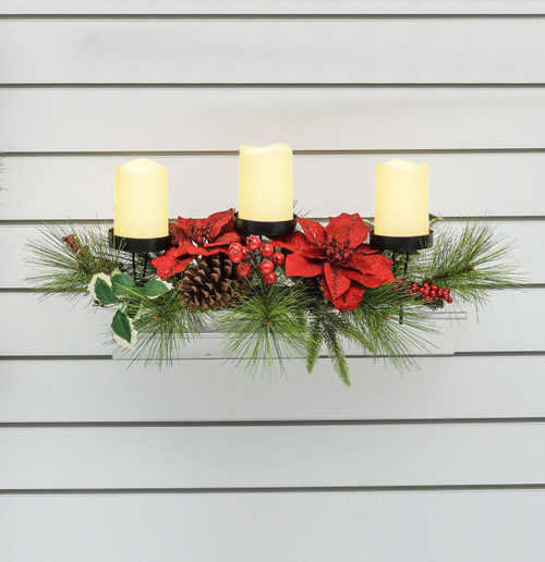 72cm Poinsettia/Cone Centrepiece
