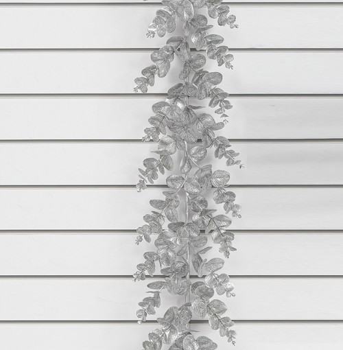 180cm Eucalyptus Garland Silver