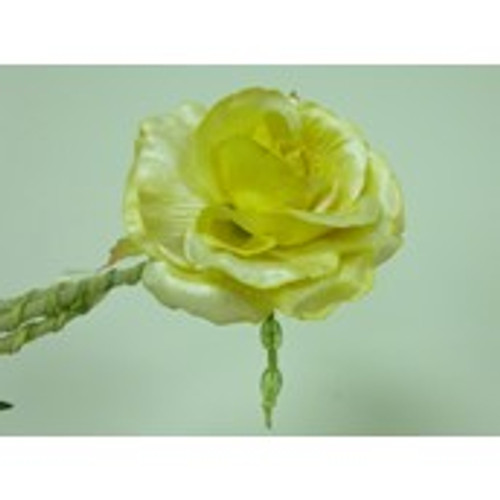 25cm Single Rose Yellow