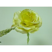 25cm Single Rose Yellow