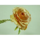 25cm Single Rose Orange