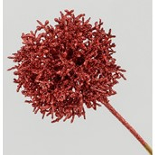 26cm Glitter Coral Pick Red