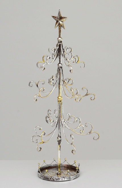 82cm Metal Decorative Tree Silver