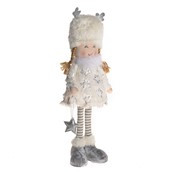 Standing Fairy White & Silver 45Cm