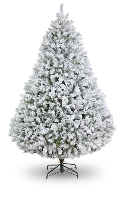7ft Flocked Elkridge Pine 2608Tps