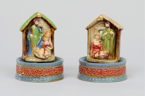 12cm Musical Nativity 2 Assorted
