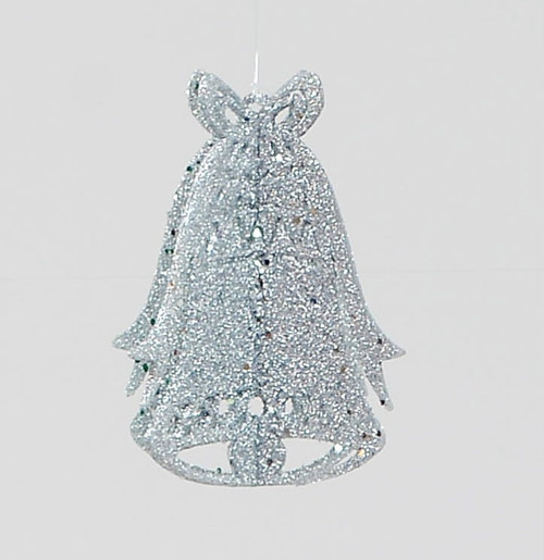 4" 3D Bell Decoration Silver