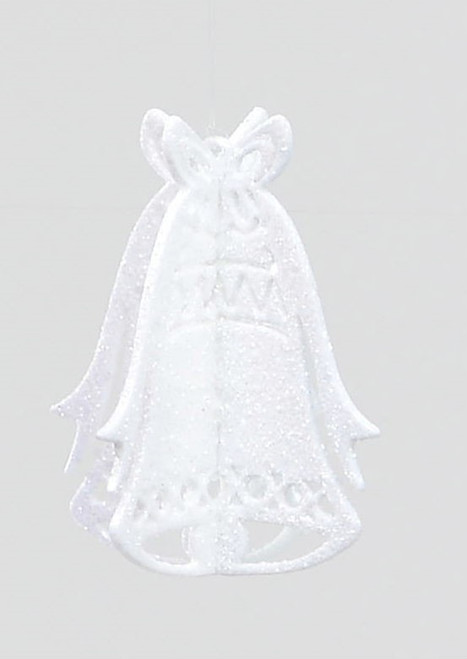 4" 3D Bell Decoration White