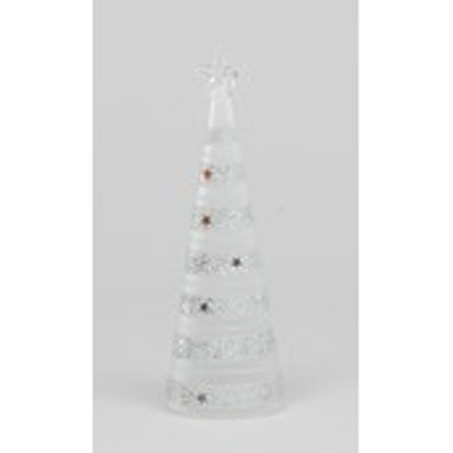28cm Glass Tree w Light