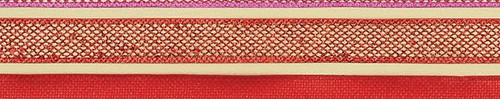 1" x 5Y Red Mesh Ribbon