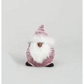 21cm Fabric Santa Ornament Pink