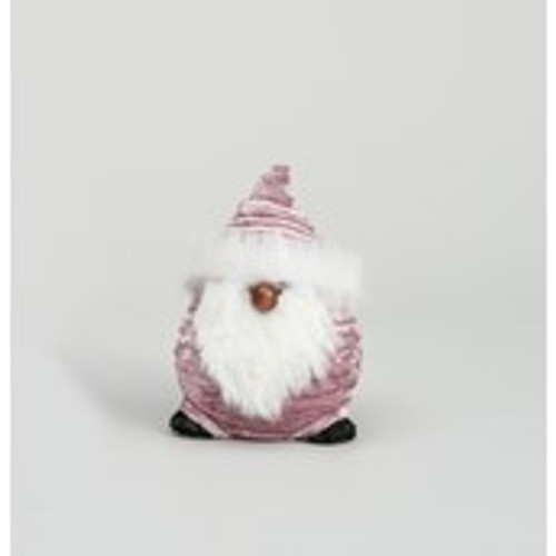 21cm Fabric Santa Ornament Pink