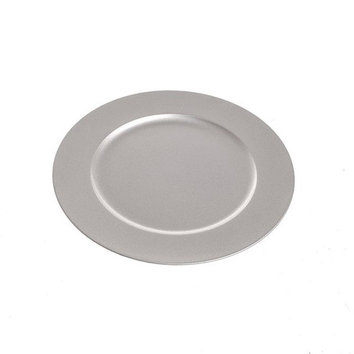Charger Plate Metallic Silver 20Cm