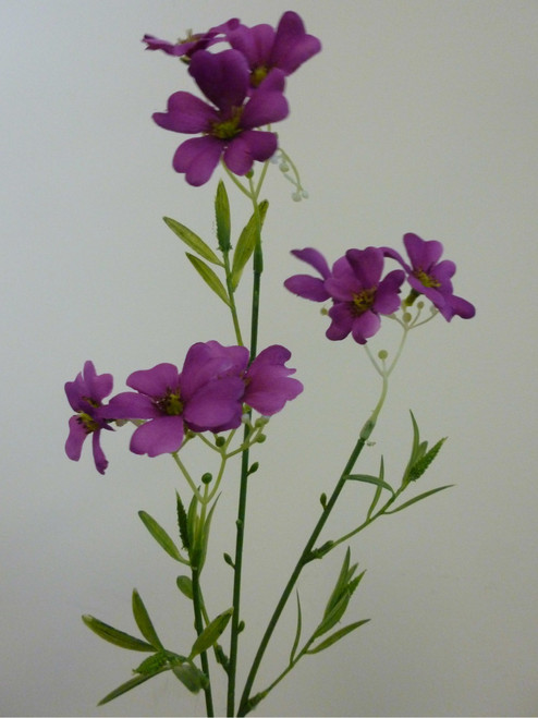 58cm Linum Spray Hot Pink