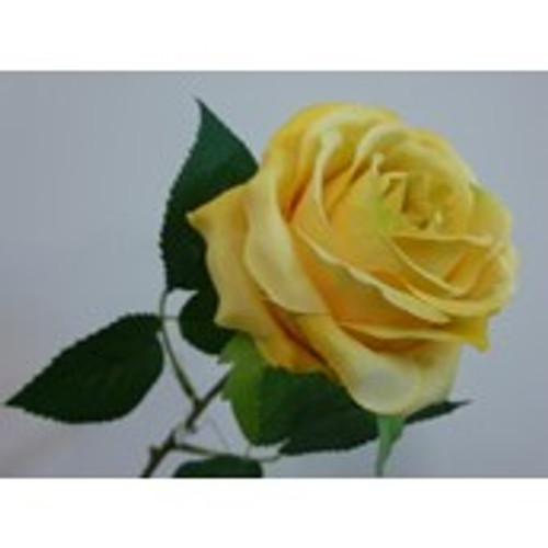 42cm Rose Spray Yellow