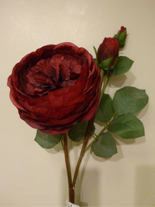 S65cm Peony Rose Red