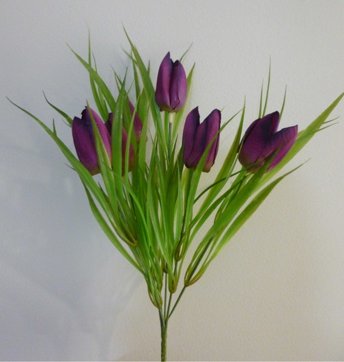 14" Tulip Bush Purple