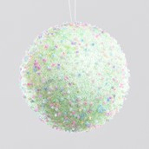10cm Bead Ball Decoration Lt Green