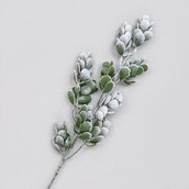 73cm Frosted Mini Leaf Spray