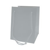 Hand Tie Bag 19 x 25cm- Pearlised Grey