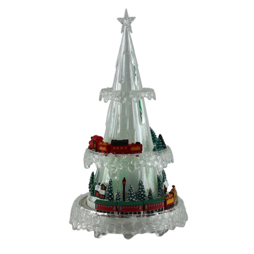 Moving Train set with Tree design colour changing 30cm