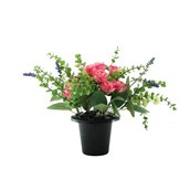 Essential Country Style Remembrance Grave Pot - Dk Pink