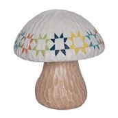 Resin Mushroom with Multi coloured pattern 19cm