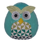Resin Wood Carved Look Owl 19cm