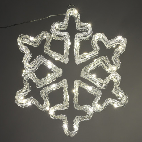 70 LED Snowflake Silhouette 30x5x30cm mains powered