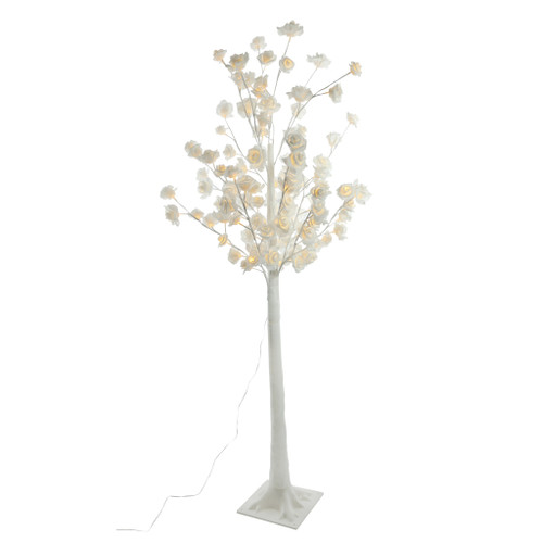 120 warm white LED Rose Petal Tree 1.5m mains powered