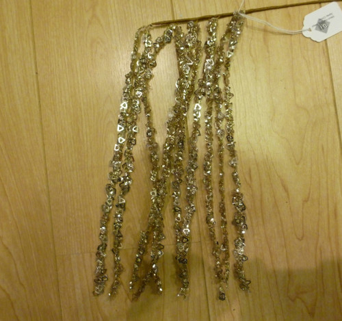 64cm Hanging Sequin Spray Champagn