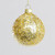 8cm Glitter/Bead Ball Gold