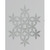 250mm Metal Snowflake Dec Silver