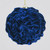 10cm Velvet Ball Decoration Blue