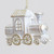 11cm Train Decoration White