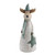 Reindeer Ornament with Star 12.3x9.3x32cm