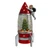 Rocket with snowstorm Red 15x15x28cm
